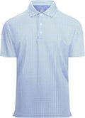 Alex Vando Mens Golf Shirt Moisture Wicking Classic Print Golf Shirts for Men