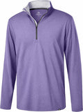 Obla Golf Quarter Zip Pullover Men Fleece Mock Neck Sweatshirt Winter Warm 1/4 Zip Long Sleeve Golf Shirt