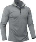 Boladeci Men's Quarter Zip Pullover Premium Fleece Lined Heather Long Sleeve Golf Shirts Midweight 1/4 Half Zip Sweatshirts