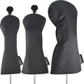 VIXYN Golf Club Covers - 3 Pack Golf Club Head Covers for Driver, Woods and Hybrid - Driver Headcover to Fit All Golf Clubs