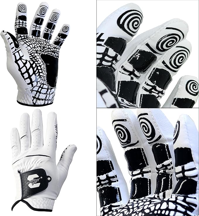 MONKEY GRIP Golf Glove Premium Synthetic Nonslip Spider Grip Tacky All Weather Slice Killer No Twist Left Hand