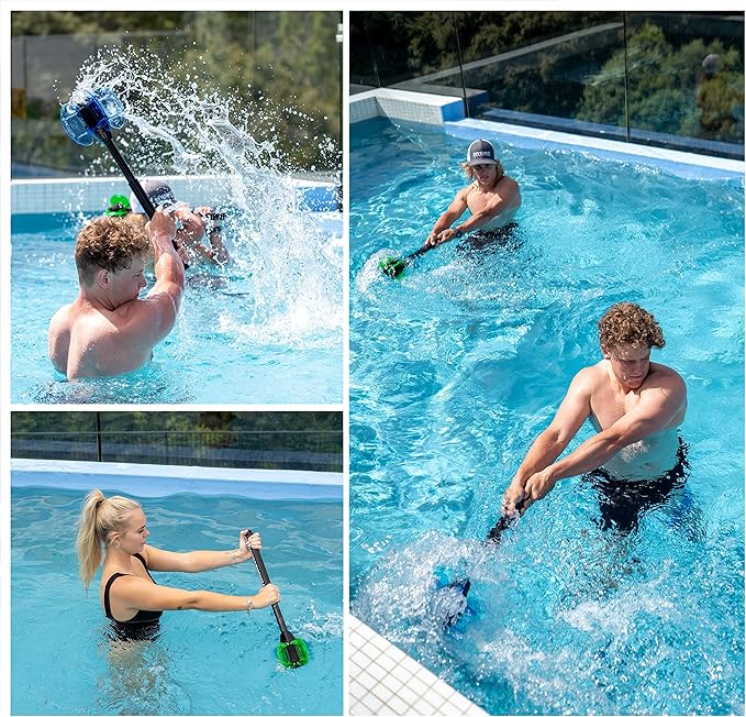 Hydrorevolution Pool Swing Trainer | Functional Aquatic Tool for Increasing Swing Power and Speed | Core Development Trainer | Increase Forearm Strength | Ideal for Golf & Baseball Power Development