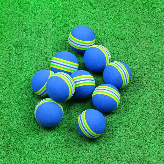 Scott Edward Air Golf Practice Balls, Bright Multicolor and Lightweight Sponge Ball, 20 Pieces, Golf Training Indoor and Outdoor, for Backyard Hitting Mat, Soft for Children, Pets