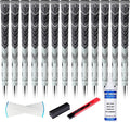 Cross Cord Golf Grips 13 Pack with Golf Grip Kit，Premium Hybrid, Anti-Slip Golf Club Grips, High Feedback & All Weather Performance Golf Grips