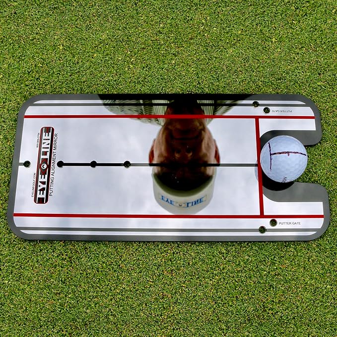 Genuine EyeLine Golf Alignment Putting Mirror - Top Training Aid on The PGA Tour - See Rapid Improvement - Helps Beginner, Junior, and Scratch Golfers