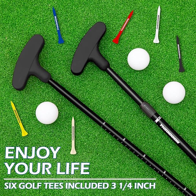 THIODOON Golf Putters for Men and Women Two-Way Kids Putter Mini Golf Putter for Right or Left Handed Golfers Adjustable Length Golf Putter Suitable for Children, Teenagers and Adults