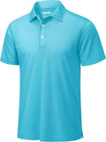 TACVASEN Mens Golf Shirt Dry Fit Mens Polo Shirts Short Sleeve Performance Golf Polos for Men with Collar Work Shirts