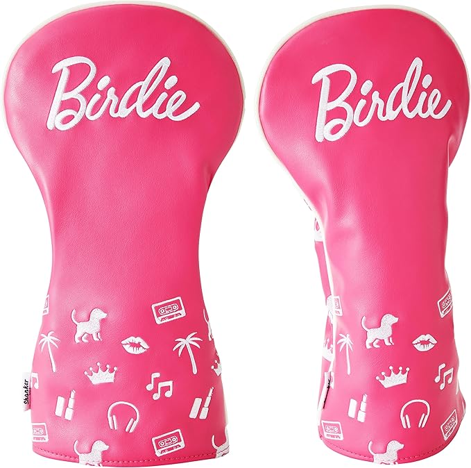 Shanker Golf Headcover - Birdie Funny Headcovers - Tour Grade PU Leather - Great Joke Golf Gift for Women - Perfect Funny Gift for Female Golfers