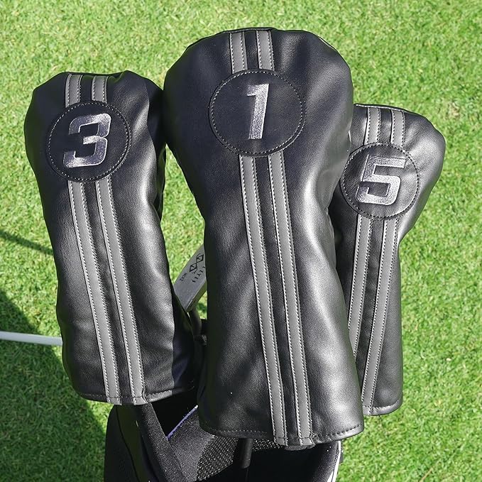 Single Headcover, Easy Slip-On Easy-Off Golf Club Head Cover, Fleece Lined Interior, Water Resistant and Durable Shell, Individual Retail Pack