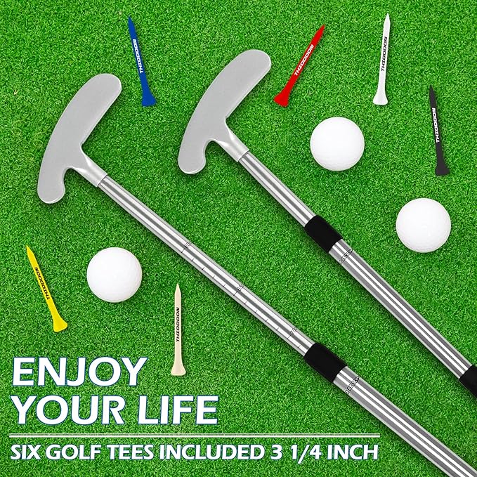 THIODOON Golf Putters for Men and Women Two-Way Kids Putter Mini Golf Putter for Right or Left Handed Golfers Adjustable Length Golf Putter Suitable for Children, Teenagers and Adults