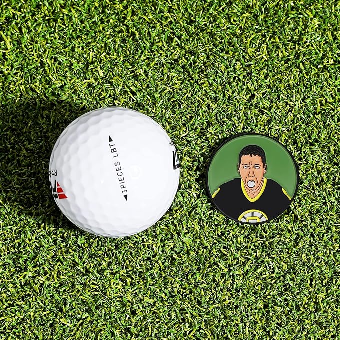 Enamel Golf Ball Marker with Magnetic Hat Clip - Funny Golf Accessories - Great Gift for Golf Lovers