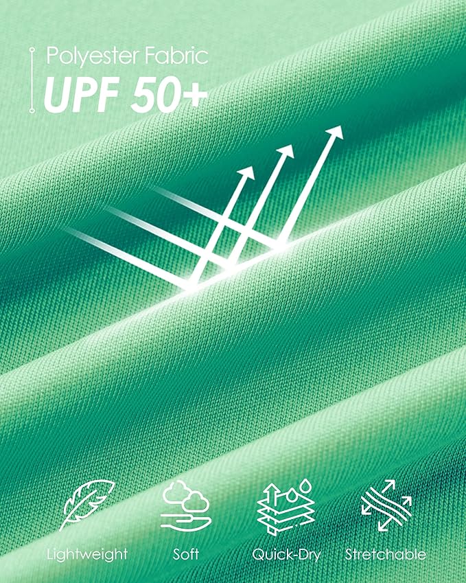 Boladeci Men's UPF 50+ Sun Shirts 1/4 Zip Long Sleeve SPF UV Protection Lightweight Quick Dry Quarter Zip Golf Shirts