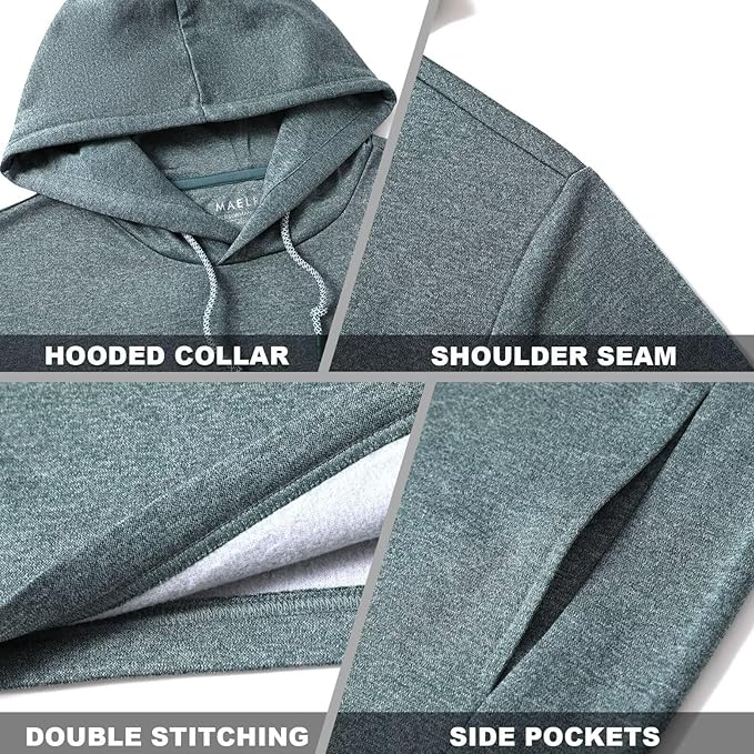 Hoodies for Men Golf Fleece Hooded Sweatshirts Dry Fit Athletic Lightweight Casual Midlayer Mens Hoodies Pullover
