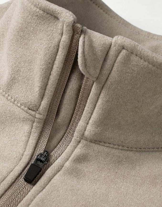 Willit Men's Fleece Pullover Winter Shirts Long Sleeve Quarter Zip Cold Weather Golf Hiking Casual Warm Shirts