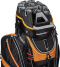 Founders Club 3rd Generation Club Lock Organizer Golf Cart Bag with 14 Way Anti Rattle Divider Top- Free Snap On Rain Hood-Full Length Dividers