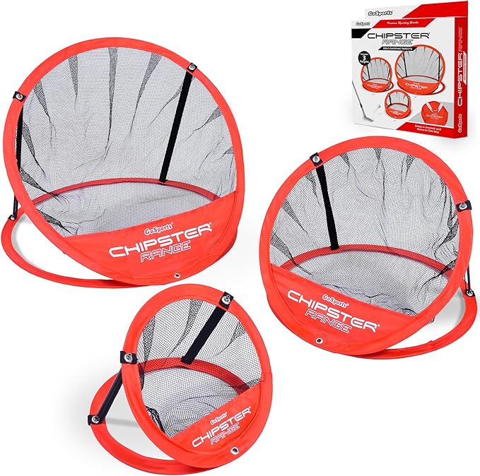 GoSports Chipster Pop-Up Golf Chipping Practice Net - Training Aid for Precision and Distance - Outdoor and Indoor Practice - Golf Gift