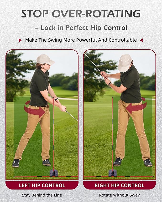 Golf Alignment Sticks, Golf Swing Trainer with Angle Plate/Holder Sets, Posture Corrector Golf Trainging Aid, Swing Plane Trainer for Aiming, Putting, Swing/Professional Golf Practice Tools