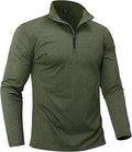 Boladeci Men's Quarter Zip Pullover Premium Fleece Lined Heather Long Sleeve Golf Shirts Midweight 1/4 Half Zip Sweatshirts