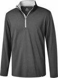 Obla Golf Quarter Zip Pullover Men Fleece Mock Neck Sweatshirt Winter Warm 1/4 Zip Long Sleeve Golf Shirt