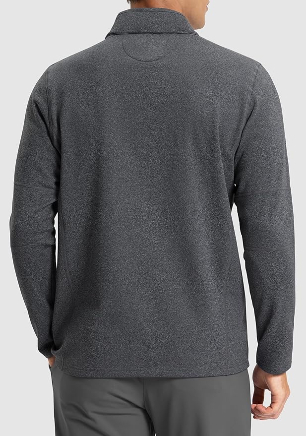 G Gradual Quarter Zip Pullover for Men Fleece Lined Sweatshirt Long Sleeve Winter Golf Shirt Mock Neck Polo Running Sweater
