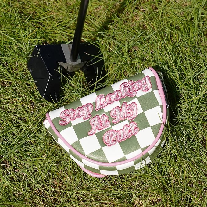 Craftsman Golf Club Cover Golf Head Cover for Driver Fairway Hybrid/Utility Woods Headcover Set Putter Head Cover for Mallet Blade DF3