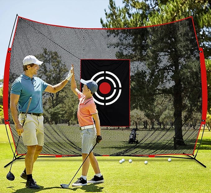 Golf Practice Net Backyard: Durable Swing Training Target – Indoor Outdoor Garage Home Use – Portable for Adults & Men Golfer Beginners