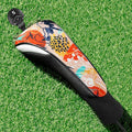 FINGER TEN Golf Club Head Covers Woods Hybrids 1/2/3/4 Pack, Headcovers Men Women 3 5 7 X with Interchangeable Number Tag, Fit All Wood Hybrid Clubs