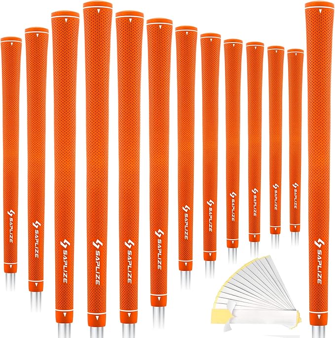 SAPLIZE Women’s Exclusive Golf Grips | Optimized Taper Design | Elegant Solid Color Series | Soft, Comfortable & Shock-Absorbing | Standard & Midsize, 13 Pack Golf Club Grip Kit for Women, Men & Juniors, CC02 Series