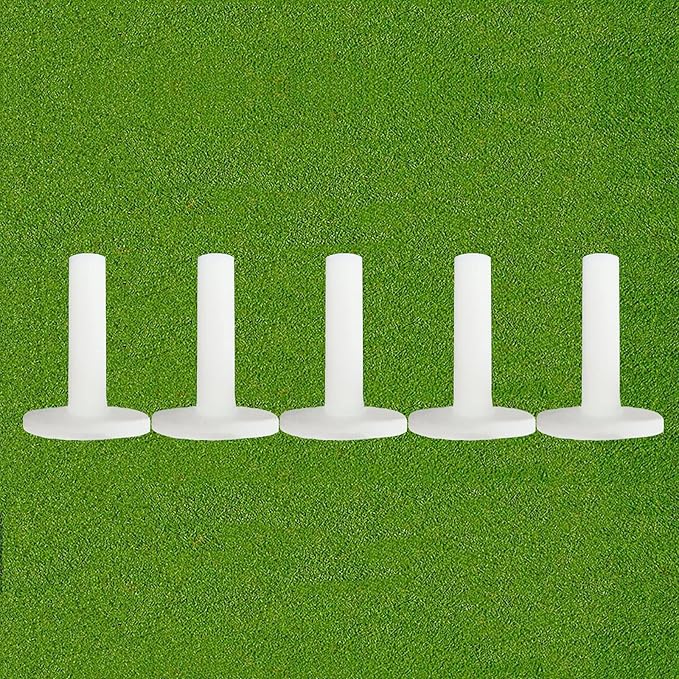 FINGER TEN Golf Rubber Tees Driving Range Value 5 Pack, Mixed Size or 5 Same Size for Practice Mat