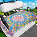 Golf Cart Seat Covers, Golf Cart Seat Towel Blanket, Suitable Yamaha, EZGO, Club Cars, Icon and More 2-Seats Cart, 100% Microfiber, Essential Golf Cart Accessories, 51'' x 31''