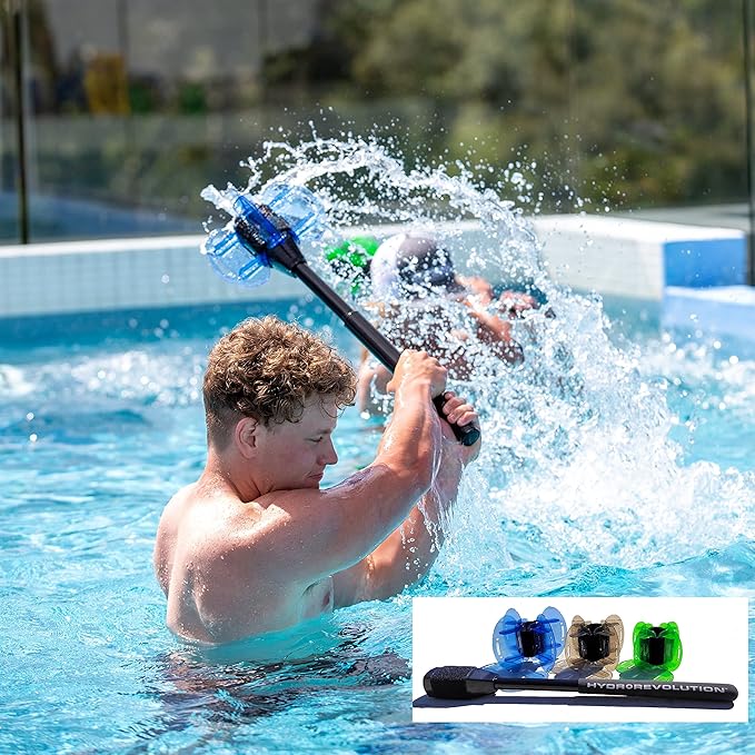 Hydrorevolution Pool Swing Trainer | Functional Aquatic Tool for Increasing Swing Power and Speed | Core Development Trainer | Increase Forearm Strength | Ideal for Golf & Baseball Power Development