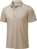 TACVASEN Mens Golf Shirt Dry Fit Mens Polo Shirts Short Sleeve Performance Golf Polos for Men with Collar Work Shirts