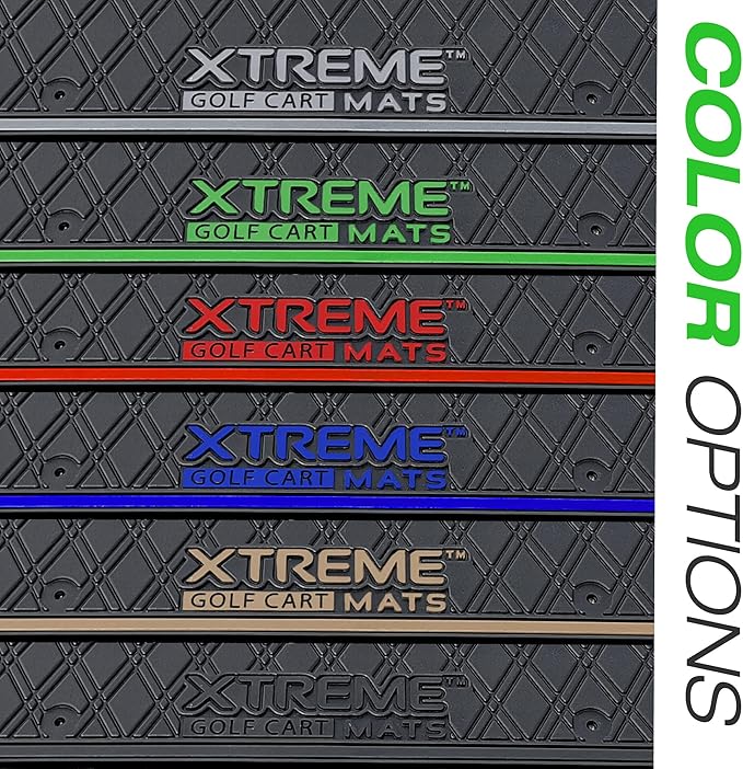 Xtreme Mats Bag Well Mat Rubber Liner Insert Protects Plastic Surfaces from Scuffs for Golf Carts - Compatible with Yamaha DR2 Drive2 EFI QuieTech - Grey Trim