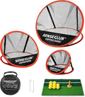 Foldable Chipping Net with Mat & Balls, Indoor Golf Practice Chipping Target, Backyard Golf Game & Gifts