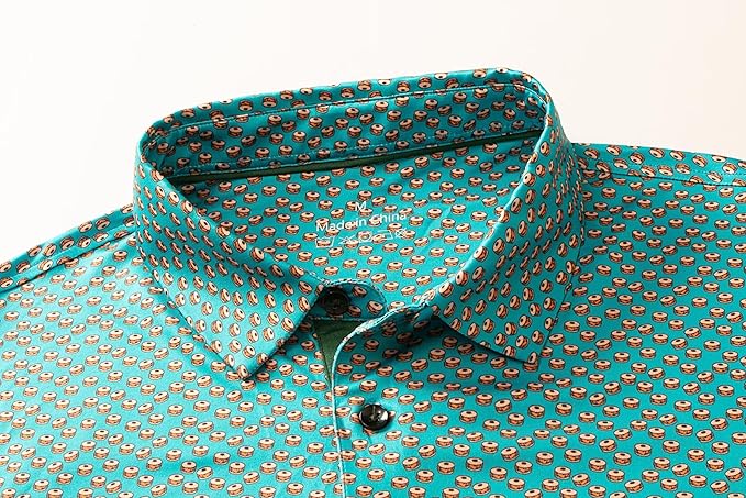 Mens Golf Shirts Quick Dry Moisture Wicking Casual Short Sleeve Performance Athletic Print Collared Stylish Men Polo Shirt