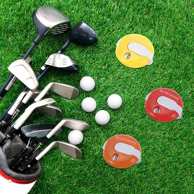 PATIKIL Golf Score Counter Mini Golf Shot Stroke Attachment Counter Clicker Clip for Golfers Glove Bag Hat