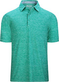 Alex Vando Mens Golf Shirt Moisture Wicking Quick-Dry Short Sleeve Casual Polo Shirts for Men