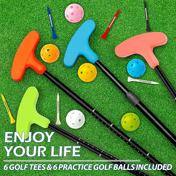 THIODOON Golf Putters for Men and Women Two-Way Kids Putter Mini Golf Putter for Right or Left Handed Golfers Adjustable Length Golf Putter Suitable for Children, Teenagers and Adults