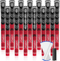 Premium Hybrid Golf Grips (13 Pack) - High Traction Rubber Golf Club Grips with Enhanced Feedback | Includes 13 Grips + 15 Tapes + 1 Rubber Vice | All-in-One Replacement Grip Kit for Golf Clubs