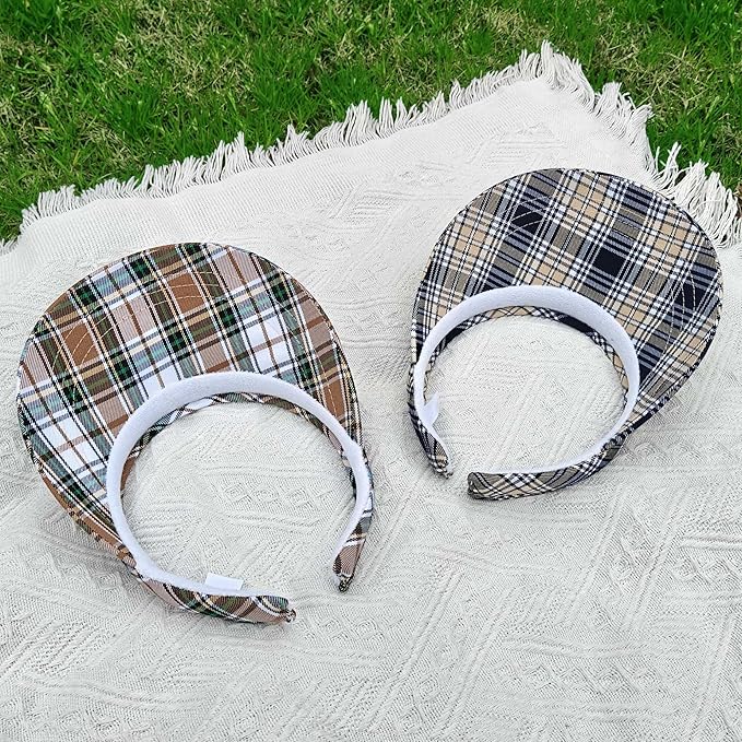 2 Pack Visor Women Men Sun Hat Clip On Visors Adjustable Sport Wide Brim Cap