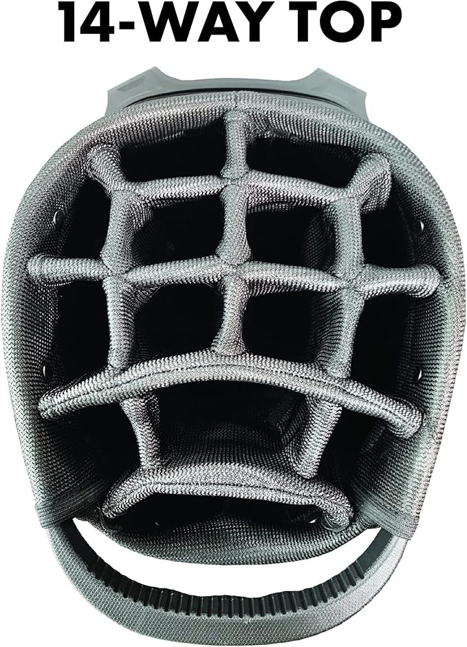 Team Golf NCAA Birdie Stand Golf Bag, Lightweight, 14-Way Club Divider, Spring Action Stand, Insulated Cooler Pocket, Hook-and-Loop Fastener Glove and Umbrella Holder & Padded Handles