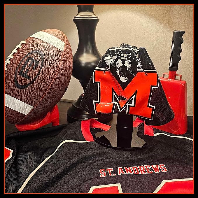 Collectible Glove Display - Mount or Desk Stand Adjustable Hands Floating Ideal for Football Receiver & Lineman, Baseball, Soccer Gloves