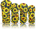 Taboo Fashions Designer Resort Golf Club Covers for Women - Numbered Golf Headcovers Set for Driver, Woods & Hybrid - Weather/Moisture Resistant Protection, Pack of 4