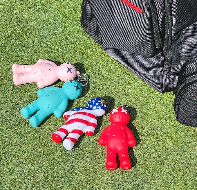 Ball Tee Holder | Novelty Keychain Accessory for Bag | Gifts for Men | Fits 3 1/4, 2 3/4, 1 1/2 Tees