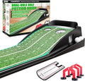 CHAMPKEY Premium Golf Putting Green Indoor with 3 Golf Putting Gates - Improves Putting Accuracy and Skill Levels Golf Putting Mat - Ideal for Indoor and Outdoor Training