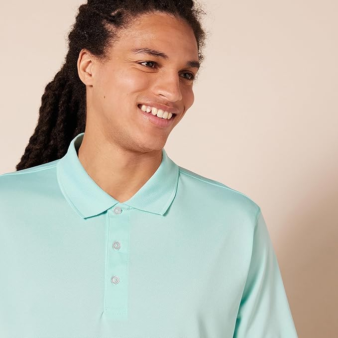 Amazon Essentials Mens Golf Polo Shirt, Moisture-Wicking Quick Dry, Short Sleeve