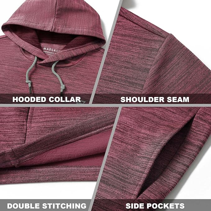 Hoodies for Men Golf Fleece Hooded Sweatshirts Dry Fit Athletic Lightweight Casual Midlayer Mens Hoodies Pullover