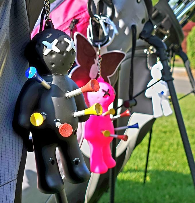 Ball Tee Holder | Novelty Keychain Accessory for Bag | Gifts for Men | Fits 3 1/4, 2 3/4, 1 1/2 Tees