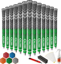 Cross Corded Golf Grips 13 Pack, Low Taper Design, Choose from 13 Grips or 13 Grips with All Kits, 3 Sizes 5 Colors Options, Multi-compound Hybrid Golf Club Grips, CG01 Series