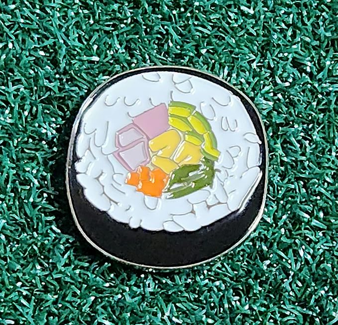 Funny & Unique Golf Ball Markers with Hat Clip – Food & Fun Icons – Perfect Golf Accessories & Gifts